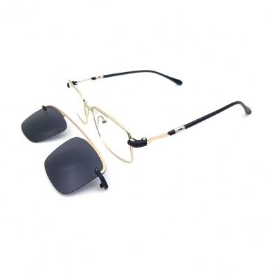 China For Clip On Glass Magnetic Clip On Frame Eyewear Driving Night Vision Optical UV Glasses for sale