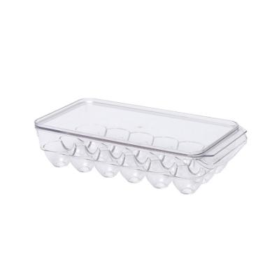 China Plastic Display Spring Sign Egg Tray Holder Storage Container For Fridge With Lid And Handle for sale