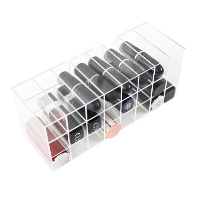 China Box Spring Sign 40 Space Acrylic Lipstick Cosmetic Organizer Box for sale