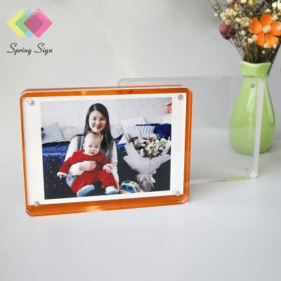 China Gift Spring Sign Magnet Acrylic Photo Frames Wholesale Acrylic Photo Frame Holder for sale