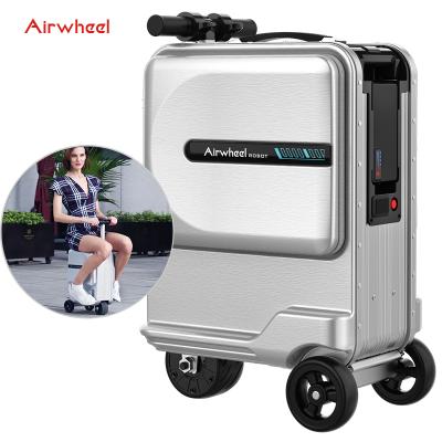 China High Quality Airwheel SE3miniT Luggage Carry On Smart Business Suitcase Aluminum Carry On Luggage Silver Mount Filter Mounts Travel for sale