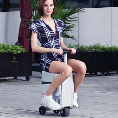 China Ride On Luggage Airwheel Scooter Luggage SE3miniT Travel Luggage Aluminum Alloy Frame Smart Ride On Luggage Suitcase USB Charging Ports for sale