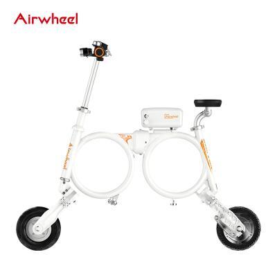 China European Warehouse Aluminum Alloy Airwheel E3 Mini And Practical E-Bike Backpack Easy-Folding System City Foldable Bike for sale