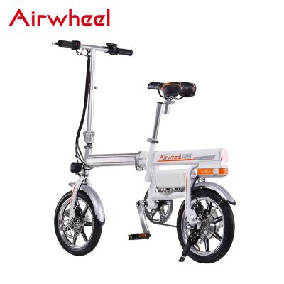 China Airwheel R6 Aluminum Alloy Powered Cycles With Durable Brushless Motor Electric City Bike With Removable Battery And 14 Inch Tire for sale