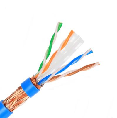 China Pass Fluke Test 23awg Cat6 Gigabit SSTP Lan Network Cable Wire Cat6 SSTP for sale