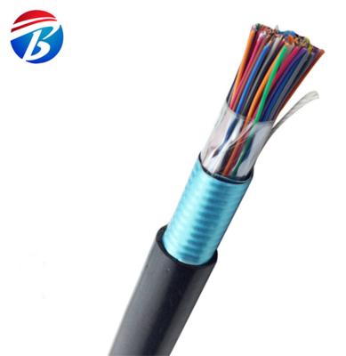 China cat3 10 pair communication HYA solid copper shielded underground direct buried cable for sale