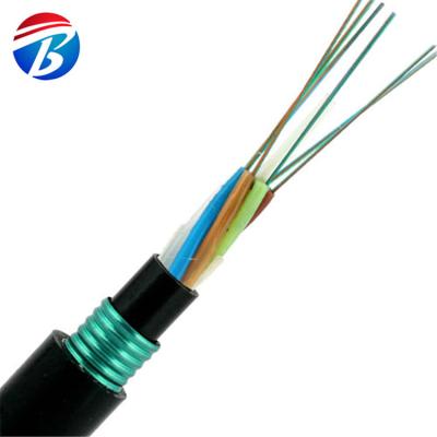 China Outdoor Direct Buried 48 Core 96 Color Code Optical Fiber Optic Cable Fiber Optic for sale