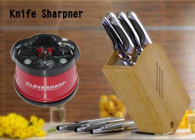 Κίνα Κόκκινο Sharpener μαχαιριών κουζινών μαξιλαριών αναρρόφησης για το ακόνισμα των μαχαιριών κουζινών προς πώληση