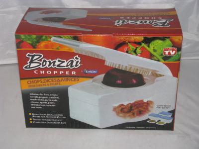 中国 3 つの貯蔵容器が付いている TV で見られる Bonzai のチョッパーの台所プロ ダイサー 販売のため