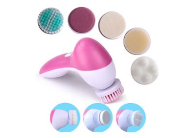 China 5 In 1 Electric facial cleanser brushes / spa sonic face brush for sale