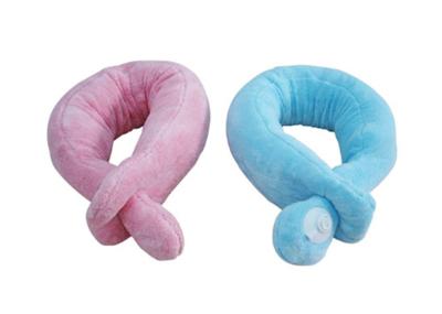 China Paño grueso y suave de la almohada del masaje + almohada eléctricos coralinos azules profundos rosados del cuello del látex en venta