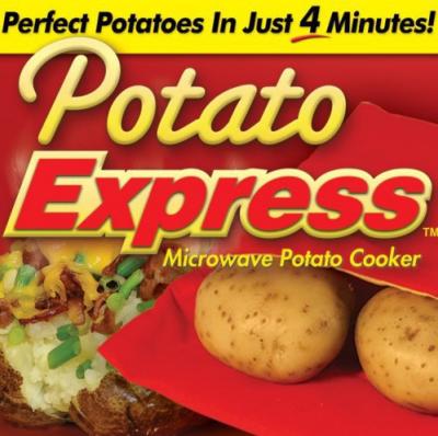 China Re-usable As Seen on TV Products , Potato Express Microwave Potato Baked Bag for sale