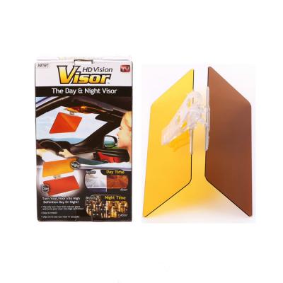 China Brown / Yellow Acrylic Glare Blocker Easy View HD Vision Sun Visor for sale