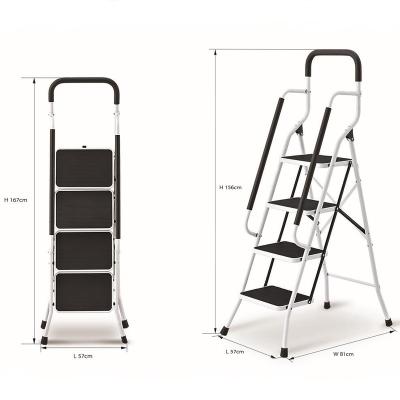 China Folding Ladders Step Ladder Stools Folding Bookcase Step Ladder With Handrail For Factory Wholesale for sale