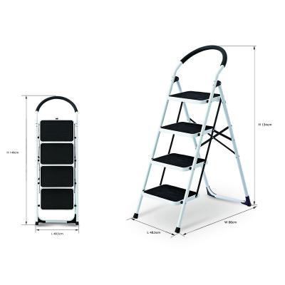 China Folding Ladders Professional Design Family Use Folding Step Ladder Popular Steel Ladder for sale