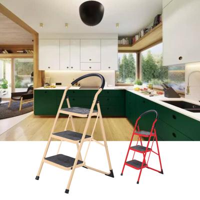 China Strong Built Folding Ladders Tree Stands Home Double Folding 3 Step Ladder SM-TT6013A for sale