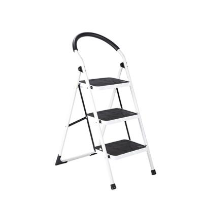 China SM-TT6013A Folding Ladders Kitchen 3 Step Steel Chair Steel Step Ladder for sale