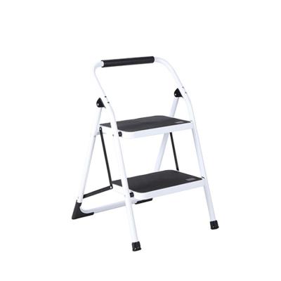 China Suitable Folding Ladders 2 Step Steel Folding Ladder Movable Chair With Railing for sale