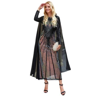 China SEDUCER BT-7010# Dubai Best Selling New Abaya Europe USA Dress Hand Beads Work Long Arabic Moroccan Style Plus Size for sale