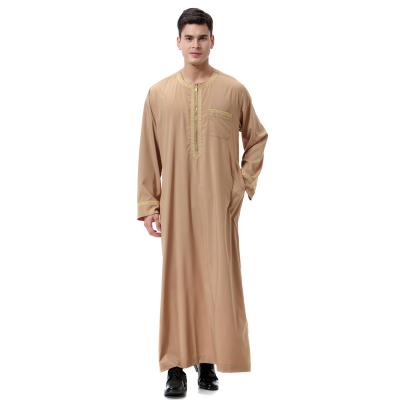 China Cheap Wholesale Sequin Embroidery Dubai Fashion YMD-TH811# Dubai Dresses Fashion Muslim Man Long Clothing India Dresses Muslim Man Long Dress for sale