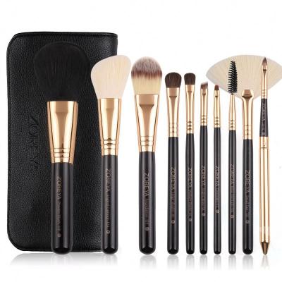 China Soft Custom Logo Brush Bubble Makeup Brush Cover Bag With Custom Gold Zipper for sale