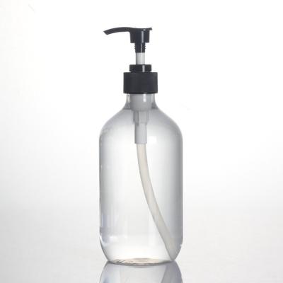 China Household Products 50ml/60ml/100ml/500m Plastic Transparent Liquid Soap PET Bottle With Pump for sale