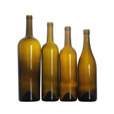 China Beverage 1500ml 3000ml 5000ml 6000ml 1.5L 3L 5L 6L Antique Green Flint Glass Wine Bottle for sale