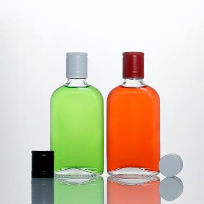 China 200ml SPIRITS Square Shape Flint Juniper Spirits Vodka Liquor Beverage Juice Clear Glass Bottle for sale