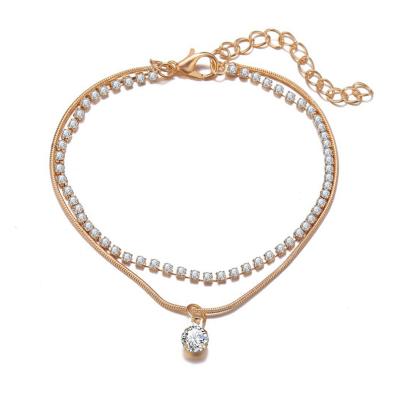 China Jewelry Set Jewerly Durable Using Low Price Popular Layered Jewelry Anklets For Women for sale