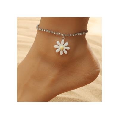 China Jewelry Set Jewerly Fine Quality Popular Boho Beaded Daisy Anklets For Women for sale