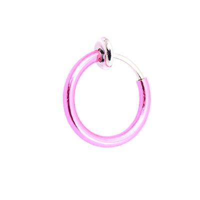 China Romantic Wholesale Fashion Stainless Steel High Quality Dismountable Colorful Nose Ring Hoop for sale