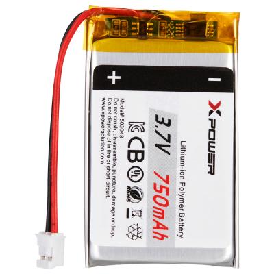 China Smallest Intelligent Toys Charger Battery Lab Automation Battery 750mah 3.7v Total Capacity Lithium Polymer Battery for sale