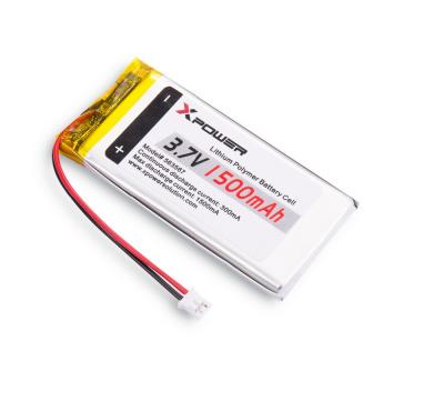 China Bluetooth Audio 3.7V Lithium Polymer Battery 1500mah for sale