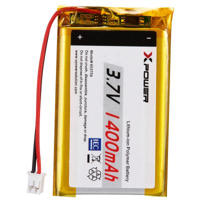 China Toys 3.7V 1400mah Lithium Polymer Battery 603759 kc Lithium Ion Battery For Rebar Detector for sale