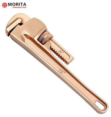 China Non-sparking tools pipe wrench Beryllium Bronze or Aluminum Bronze 8