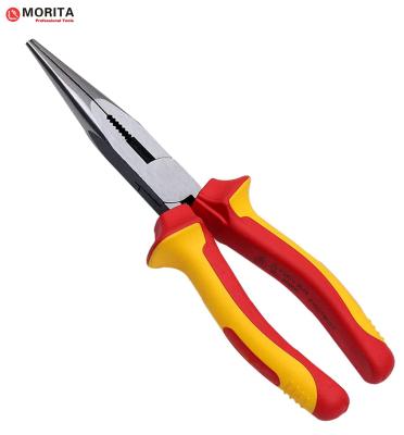 China Insulated hand tools High Hardness  Snipe Nose Pliers VDE 6