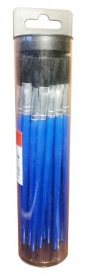 China Plumbing tools Plastic Tube With Hanger Flux Brushes Bulk With Blue Plastic Handle 25 Pcs for sale