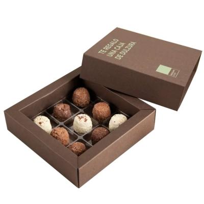 China Para de cajas cardboard paper box recyclable hot sale custom fancy logo high end bakery chocolates box for sale