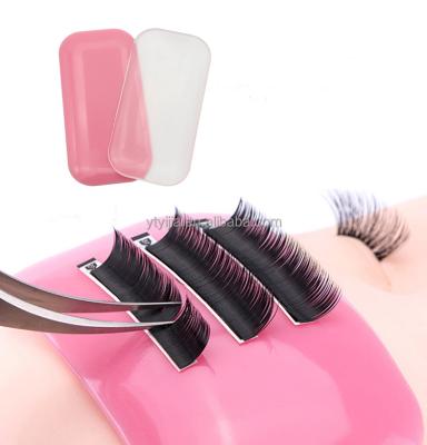 China Light Pink Holder Lash Holder Reusable Silicone Eyelash Pad Extension Brow Holder for sale