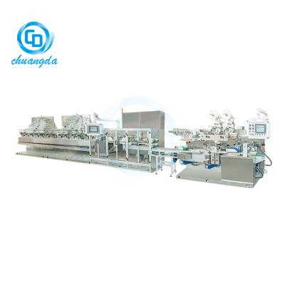 China CD-2000H Factory Full Automatic 30-120pcs Wet Wipe Making Line for sale