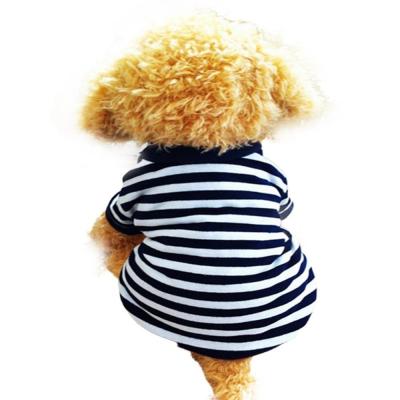 China wholesale Stripe Pet Puppy Summer Shirt Pet Clothes Vest T Shirt for sale