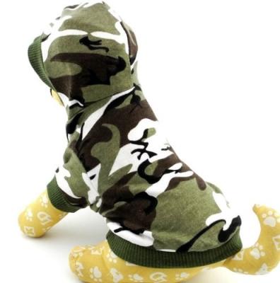 China camouflage army green Pet Puppy Shirt Pet Clothes Vest T Shirt for sale