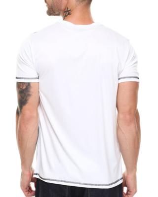 China High quality mens v neck tshirt with black shoulder slim t shirt for man for sale