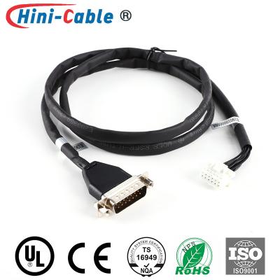 China D-SUB 15 Pin To PH2.0 2x6 Pin Computer Monitor Cables Te koop