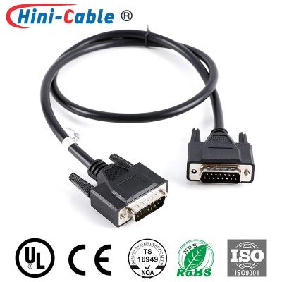 China Antiinterferentie D-SUB 15 Pin To 15 Pin Computer Monitor Cables Te koop