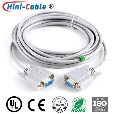 China Wijfje aan Vrouwelijke D-SUB 9 Pin Computer Monitor Cables Te koop