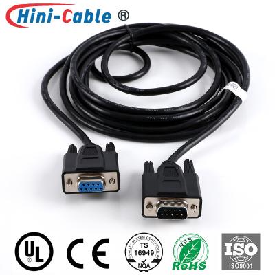 중국 D-SUB 9Pin Male To Female 28AWG Computer Monitor Connection Cable 판매용