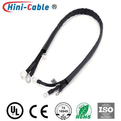 China Black Heat Shrinkable Tube DC 14AWG Power Supply Harness for sale