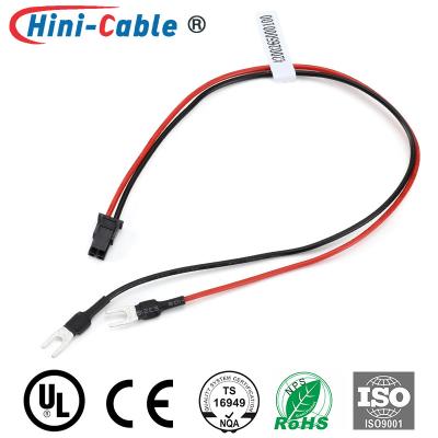 China 3.0mm 2Pin To Flange Spade Terminal Wire Harness Connector for sale