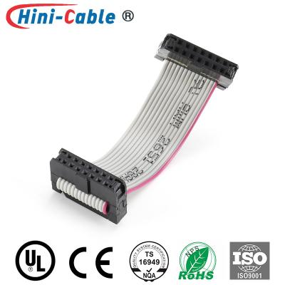 China OEM ODM Red Side IDC 2.54mm 2x7Pin Computer Wire Harness for sale